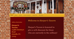 Desktop Screenshot of harperstavern.com