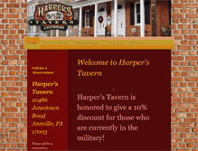 Tablet Screenshot of harperstavern.com